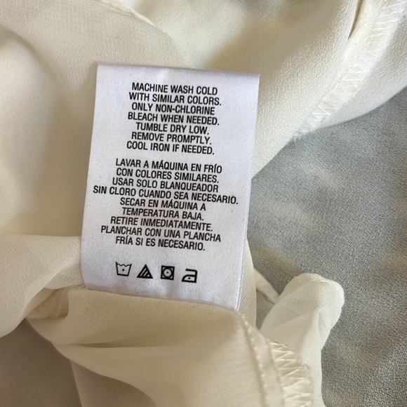 Metaphor White Sheer Yoke Tank/Blouse - Medium - Picture 9 of 11